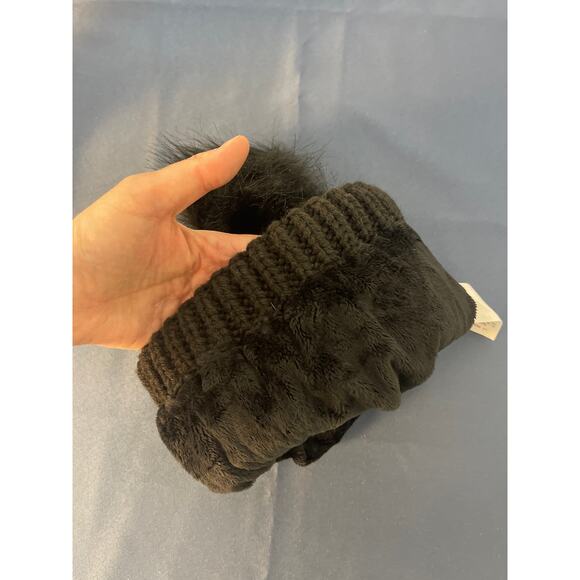 Time and Tru Thick Sherpa Lined Beanie Color Black One Size - Picture 7 of 8